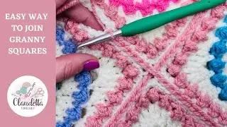 HOW TO JOIN GRANNY SQUARES / The Prettiest - Easiest WAY 😍