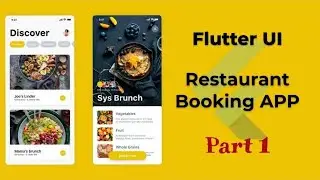 Flutter UI Challenge - Restaurant Booking App - Part 1