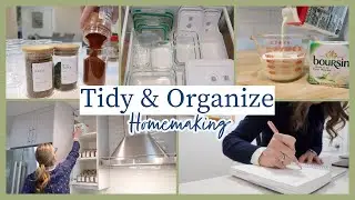 Kitchen Tidy, Organize & Cook With Me! | Spice Storage Solutions | Home Making Motivation