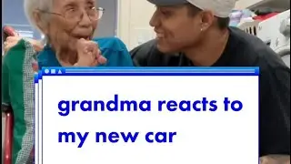 grandma reacts to my new tesla 👵🏼🚗