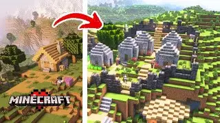 HRRMits and Sniffers a Village Transformation - Minecraft Retro Survival