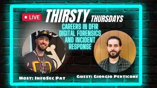 Thirsty Thursdays Live Podcast With Giorgio Perticone - Digital Forensics and Incident Response