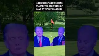 Lying About Your Golf Game - Trump and Biden argue about golf