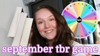 random letter generator picks my september TBR 2021! // spinner wheel september TBR GAME