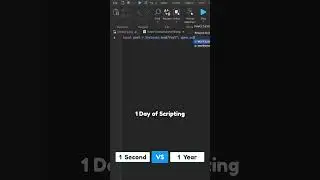 1 Second VS 1 Year | Scripting in Roblox Studio #lua #robloxstudio