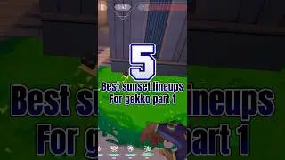 Radiant post plant Gekko lineups on sunset | Valorant tips and tricks pt 1