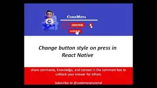 Change button style on press in React Native #react #css