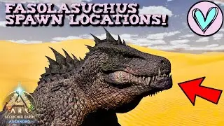 Fasolasuchus Spawn Locations! Ark Survival Ascended Scorched Earth