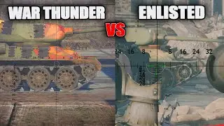 WarThunder vs Enlisted | Обстрел танков