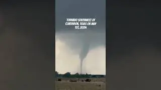 Tornado yesterday May 1st southwest or Clarendon, Texas. #tornado #stormchase #weather