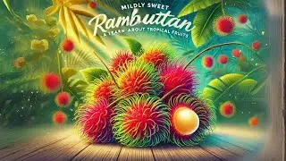 Mildly Sweet Rambutan- A Tasty and Learn About Tropical Fruits| Cuteni Song For Kids  Fruit Paradise