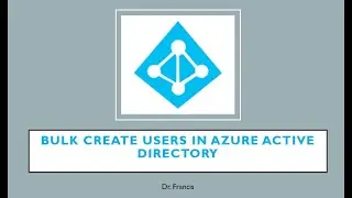 Bulk create users in Azure Active Directory