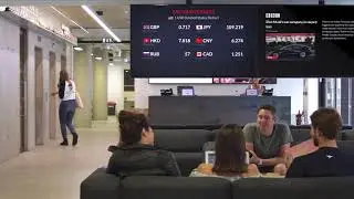 Digital Signage Currency app on ScreenCloud