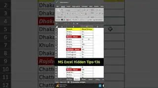 MS Excel Tips and Tricks (136)