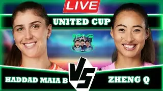 🔴LIVE: Zheng Q vs Haddad Maia B • United Cup 2024 China vs Brazil 