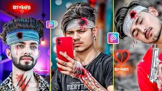 Sad Photo Editing | Broken heart Photo Editing | Picsart New Photo Editing| Fake Love Photo Editing