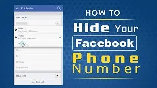 How to Hide Mobile Number on Facebook App