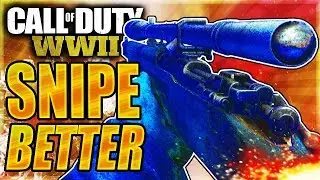 HOW TO SNIPE BETTER IN COD WW2! BEST WW2 SNIPING TIP! (Best COD World War 2 Sniper Tips and Tricks)