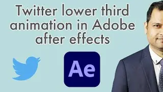 Twitter lower third template for after effects | Twitter social media animation for youtube videos