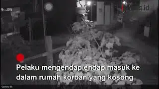 Maling Bugil Tertangkap CCTV di Jambi