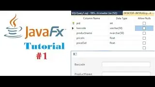 #01 JavaFx and SQL Server Tutorials | Add Data Into Database