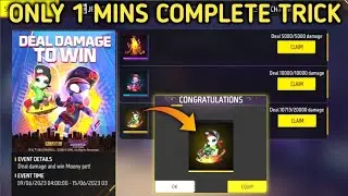 Deal Damage To Win Moony Pet | Deal Damage For Moony | Free Fire New Event | Deal 20000 Damage