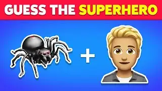 Guess the Superhero by Emoji | Marvel & DC Superheroes Emoji Quiz 🦸‍♂️