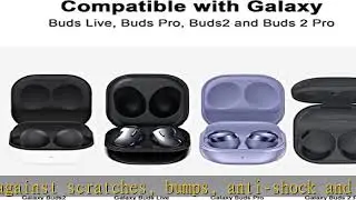 AIRSPO Silicone Case Compatible with Samsung Galaxy Buds 2 Pro/Galaxy Buds 2/ Galaxy Buds Pro/Galax