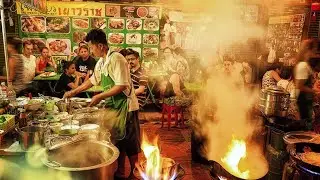 Amazing Street Food In China Town Bangkok, Thailand