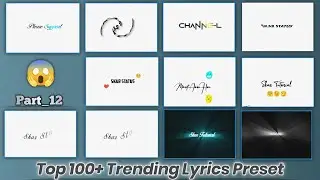 😯Top🔥100+ Lyrics Preset Alight Motion | Trending Text Effect Xml File | Free Lyrics Preset