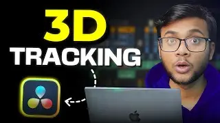 3D TRACKING TEXT in Davinci Resolve | Tutorial | Hindi