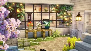 [Minecraft] 🌿🌼 Aesthetic Underground House Tutorial / Mizuno's 16 Craft Resource Pack