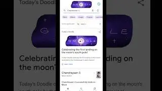 Google Doodle | Celebrating Chandrayaan 3 | 2023