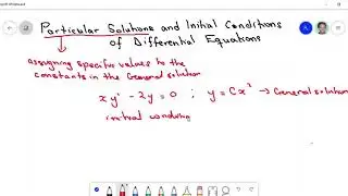 Lecture 07: Particular solution of a Differential Equation (Part 1)