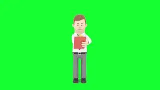 3D Character Checklist Animation - Green Screen Video - Stock Video Footage - No Copyright Videos