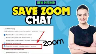 How to save zoom chat 2024 | Save Zoom In-Meeting Chat