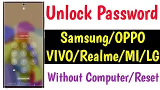 Unlock Password Lock All Android Mobile Same Method | Unlock Android Phone If Forgot Password