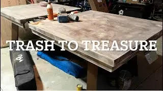 From Trash to treasure wood table restoration