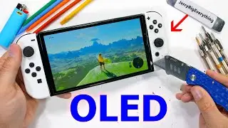 Is the new OLED Nintendo Switch made from METAL?! - Durability Test!