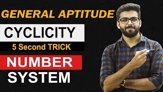 Cyclicity in NUMBER SYSTEM | 5 Second TRICK | Cyclicity in Hindi | General Aptitude for Placement