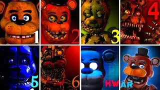 FNAF ALL JUMPSCARES (1, 2, 3, 4, 5, 6, HW, AR)