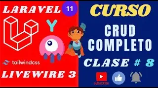 CLASE # 8- CRUD COMPLETO CON #livewire 3 y #laravel 11 | activar curso con restore