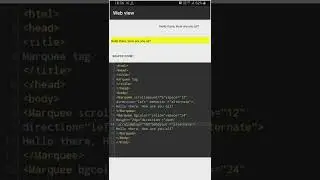 HTML shorts : Marquee tag in HTML with source code