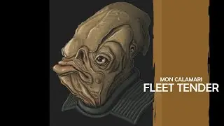 Speed Paint: Star Wars Mon Calamari Concept Art