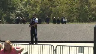 Former President Donald Trump visits the Flight 93 National Memorial