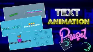 Top 10 alight motion text animation presets | XML text | text alight motion preset download free