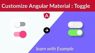 angular material slide toogle custom style | Angular Material mat-slide-toggle