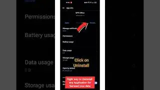 Right way to Uninstall any Application and secured your personal data #shorts #tech #ytshorts