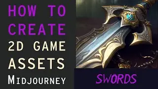 How To Make Game Assets: Creating WoW-style Sword Sprite Sheets With Midjourney Prompt