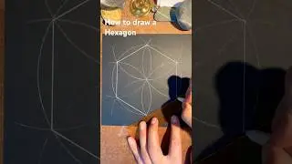 How to draw a Hexagon the easy way. Fast